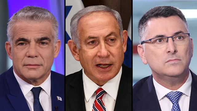 בנימין נתניהו גדעון סער יאיר לפיד