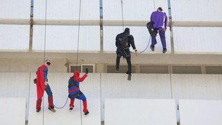 הלוחמים שבאו לשמח את הילדים לקראת פורים