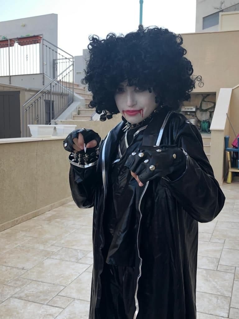 אליה בן שימול מאורנית התחפש לזומבי אליה בן שימול מאורנית