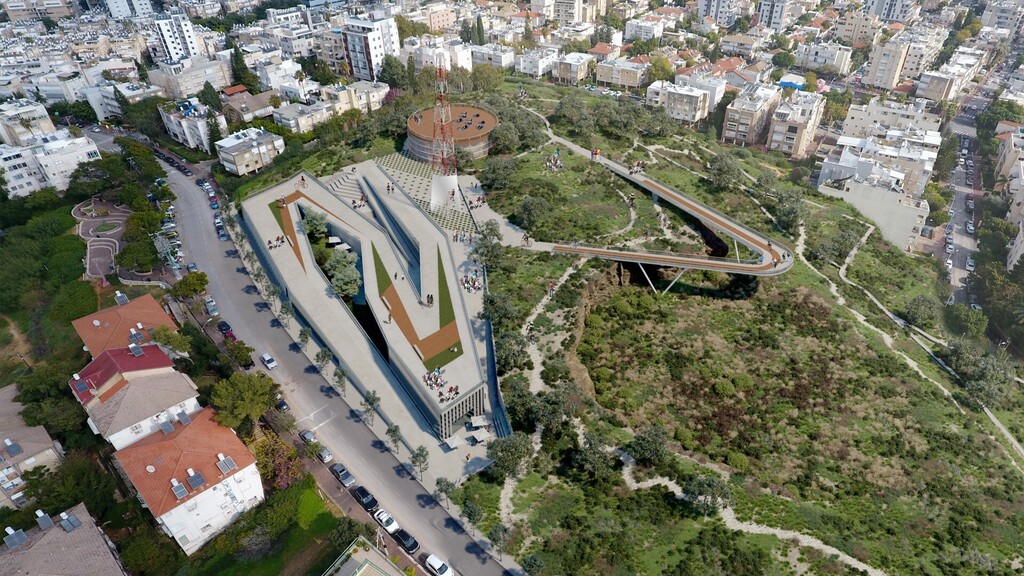 שטחים לתרבות הפנאי והספורט לתושבים (הדמיה: רימוק אדריכלים) קוזלובסקי מקום ראשון