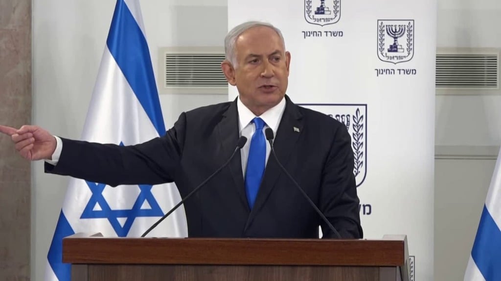 בנימין נתניהו, הערב. "מתווה עקרוני" בנימין נתניהו