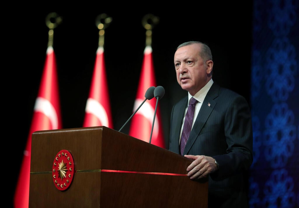 Turkish President Tayyip Erdogan (Photo: Reuters) נשיא טורקיה רג'פ טאיפ ארדואן חושף תוכנית שלטענתו תגן על זכויות אדם
