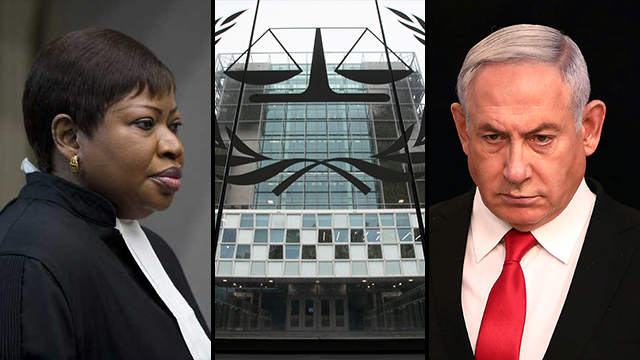 ICC Chief Prosecutor Fatou Bensouda and Prime Minister Benjamin Netanyahu (Photo: EPA, Reuters, AP) בנימין נתניהו פאטו בנסודה בית הדין הפלילי בהאג