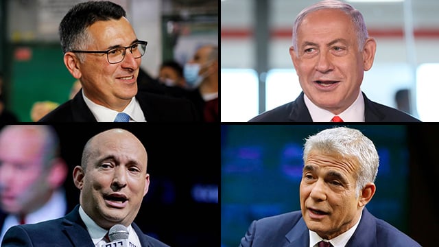 בנימין נתניהו גדעון סער יאיר לפיד נפתלי בנט
