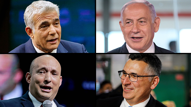 בנימין נתניהו גדעון סער יאיר לפיד נפתלי בנט