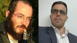 שלמה פולק (מימין) ואברהם לייב בורשטיין