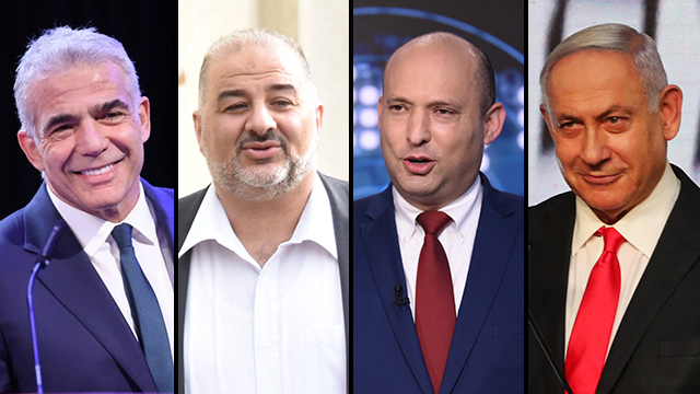 בנימין נתניהו נפתלי בנט מנסור עבאס יאיר לפיד