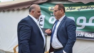 מפגש בין איוב קרא (הליכוד) ומנסור עבאס (רע"מ) בביתו בכפר מראר מע'אר