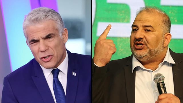 יאיר לפיד מנסור עבאס