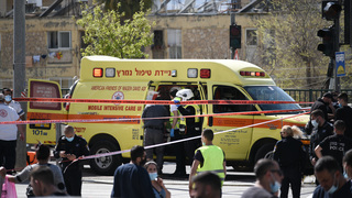 זירת התאונה בצומת דרך חברון- צבי נוימן בירושלים