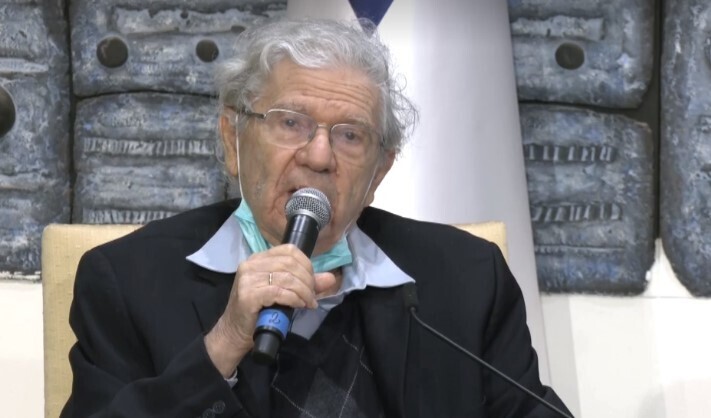 "איך נשארתי בחיים? מזל". אהרן ברק (צילום: לע"מ) ראובן ריבלין