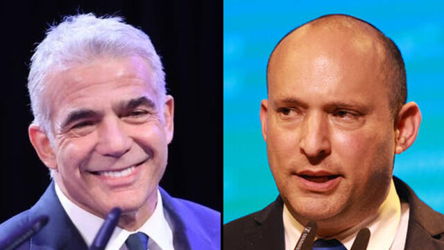 Yair Lapid and Naftali Bennett meet on Saturday night in efforts to agree on a coalition government 