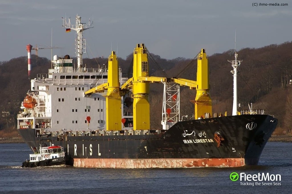 The MV Saviz (Photo: FleetMon) ספינה איראנית הותקפה בים האדום