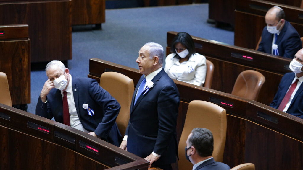 "מעריך שנוכל לעשות את זה". נתניהו מצהיר אמונים במליאה (צילום: אלכס קולומויסקי) השבעת הכנסת ה- 24
