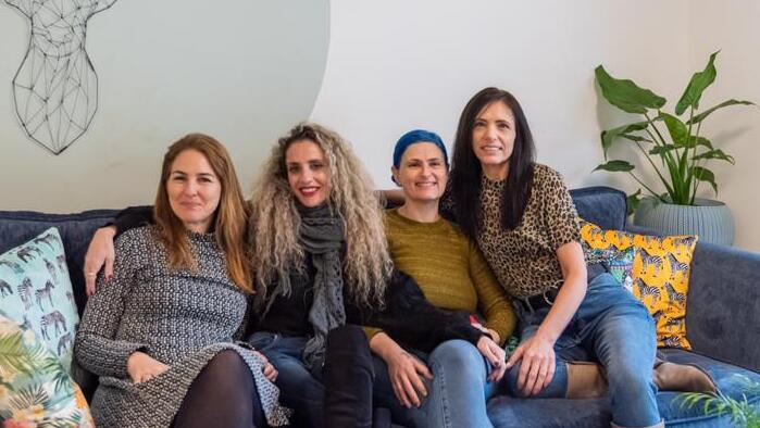 מימין: סיגל דניאלי, חן איתן, נינה גנין ומירב גריצמן-כספי