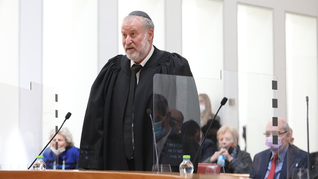 מנדלבליט בבג"ץ, השבוע (צילום: אמיל סלמן) טקס פרישה של השופט חנן מלצר