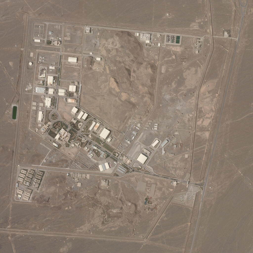 Satellite picture showing the Natanz nuclear facility in Iran 
