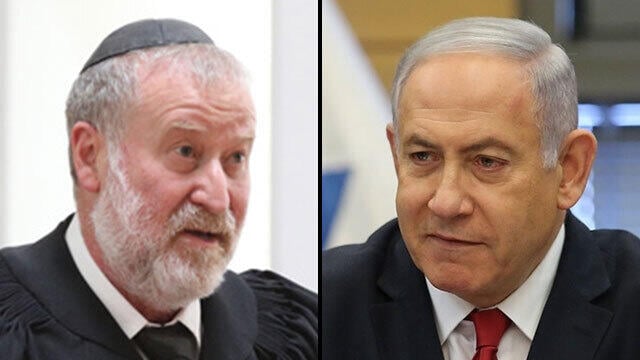 בנימין נתניהו ואביחי מנדלבליט