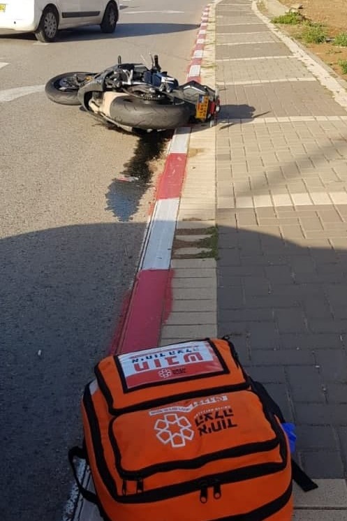 זירת התאונה בעפולה