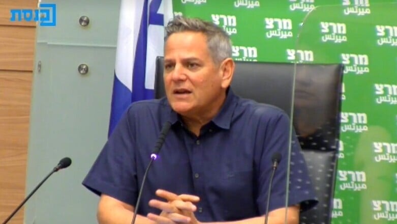 "לא נאפשר טריקים ושטיקים". הורוביץ בישיבת סיעת מרצ (צילום: ערוץ כנסת) ישיבת סיעה מרצ