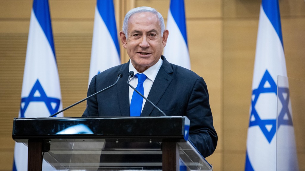 "בנט יהיה ראש ממשלה במחיר המלכת ממשלת שמאל". נתניהו (צילום: יונתן זינדל) בנימין נתניהו