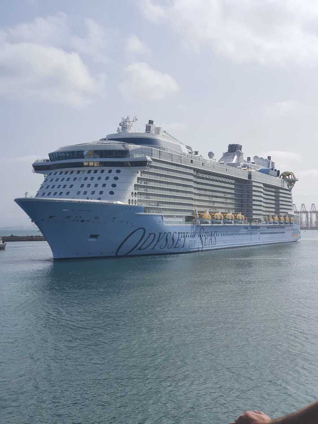 ספינת הענק החדשה של רויאל קריביאן מגיעה לנמל חיפה