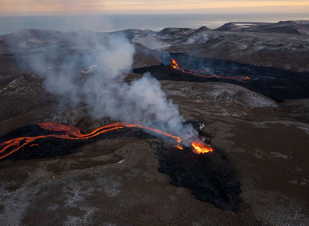 צילום: ארז מרום תיעוד התפרצות הר הגעש באיסלנד