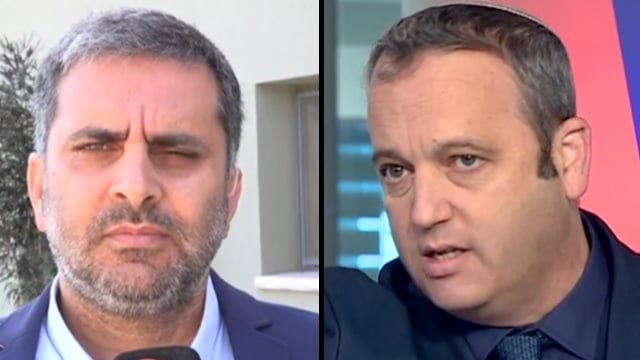   ח"כ קריב (מימין) וח"כ סופר  