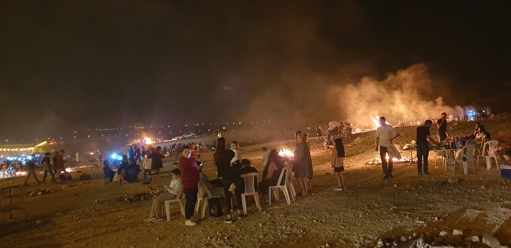 מדורות בבאר שבע (צילום: הרצל יוסף) מדורות בבאר שבע