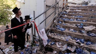 מקום הנפילה בו קרה האסון בהר מירון