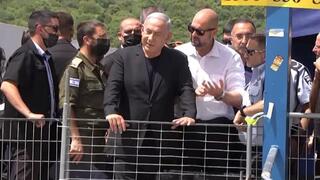 צעקות לעבר בנימין נתניהו בהר מירון לאחר האסון