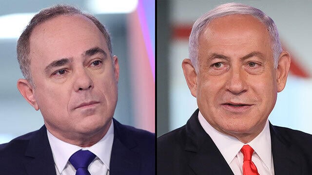 נתניהו ושטייניץ. "עשינו מעצמנו קרקס" (צילום: הדר יואביאן, אבי מועלם) בנימין נתניהו יובל שטייניץ