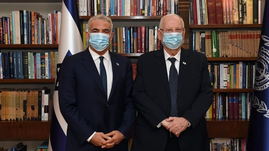 הנשיא ריבלין וח"כ לפיד (צילום: חיים צח, לע"מ) ריבלין ולפיד