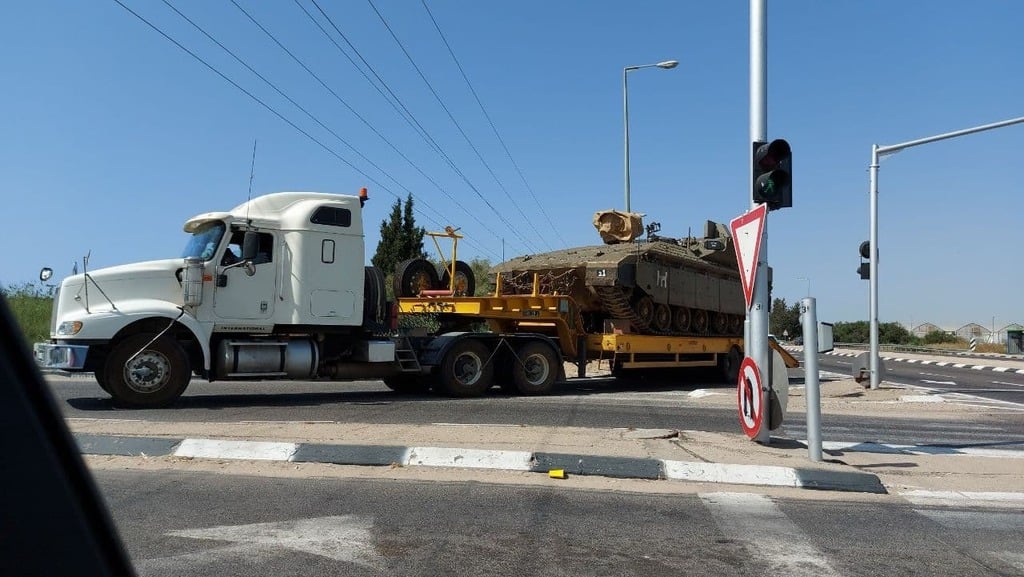 שומר החומות גולני מבצע רצועת עוטף עזה הסלמה צה"ל שריון טנקים