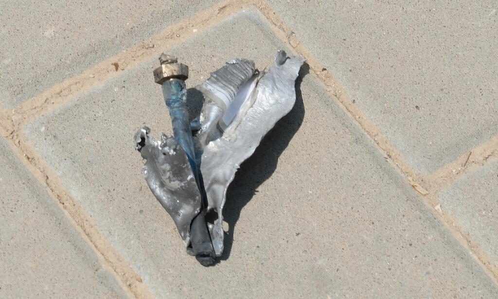 Parts of a Gaza drone shot down by the IDF (Photo: Shaul Golan) חלקים של כטב"מ