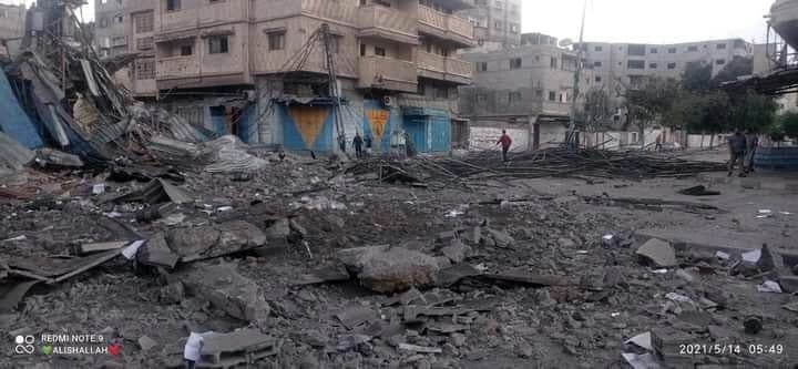 The aftermath of an IDF strike in Gaza overnight ההרס מתקיפת צה"ל בעזה