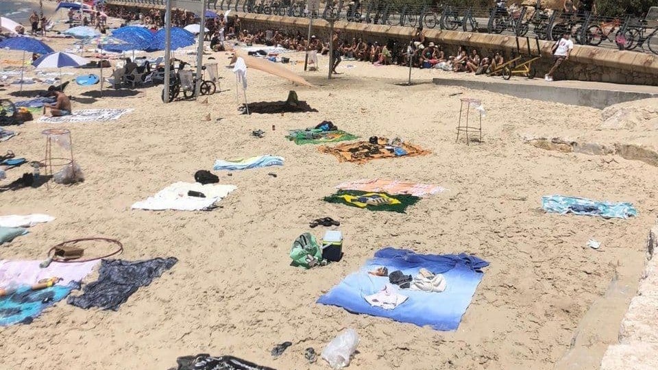 חופים ריקים בתל אביב (צילום: אודי מזרחי, חדשות בזמן) חופים ריקים בתל אביב