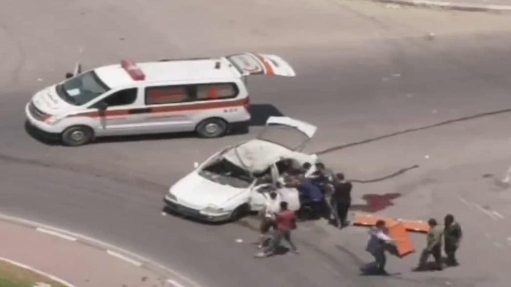 הרכב שהותקף במערב עזה צה"ל תקף רכב במערב עזה, 3 נהרגו
