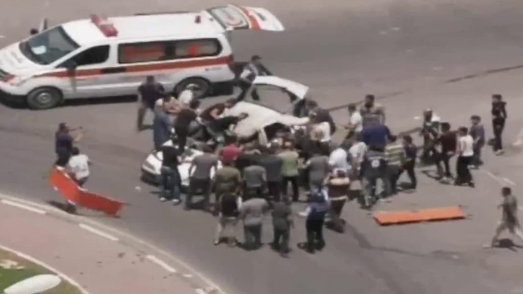 הרכב שהותקף בעזה צה"ל תקף רכב במערב עזה, 3 נהרגו