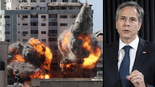 מזכיר המדינה של ארה"ב אנתוני בלינקן ב קופנהגן דנמרק עם שר החוץ הדני יפה קופוד