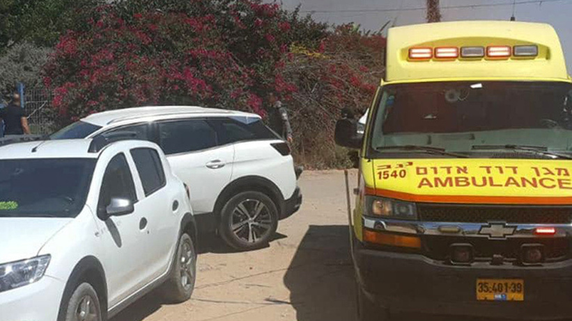 Rescue personnel scene of the attack at the scene of the deadly attack at Moshav Ohad זירת הנפילה ביישוב אוהד