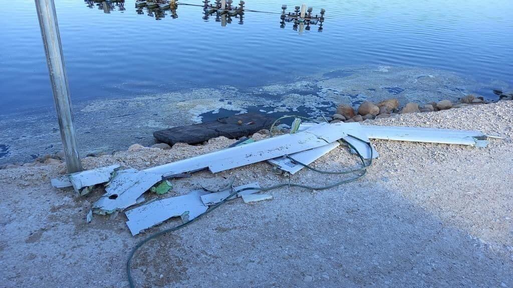 בקעת הירדן מל"ט מטוס ללא טיס שברים נשבר נפל הופל עמק המעיינות צפון
