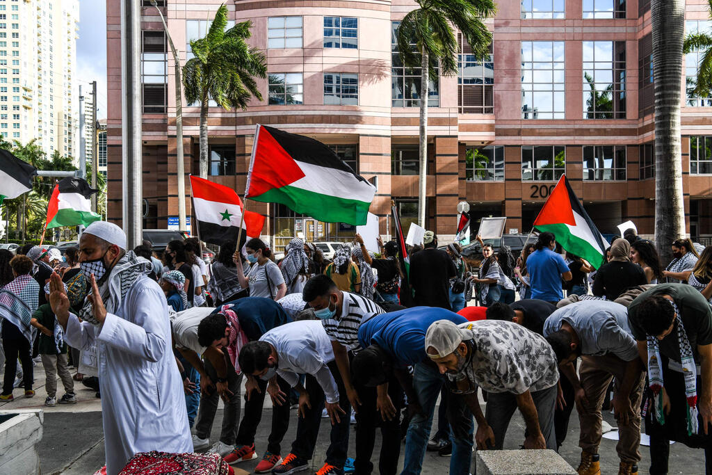 Pro-Palestinian protest in Lauderdale, Florida amid Gaza-Israel conflict (Photo: AFP) Pro-Palestinian protest in Lauderdale, Florida amid Gaza-Israel conflict