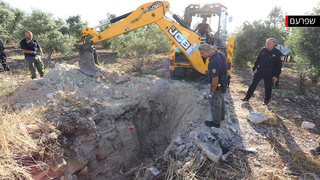 מקום נפילת הרקטה בשפרעם