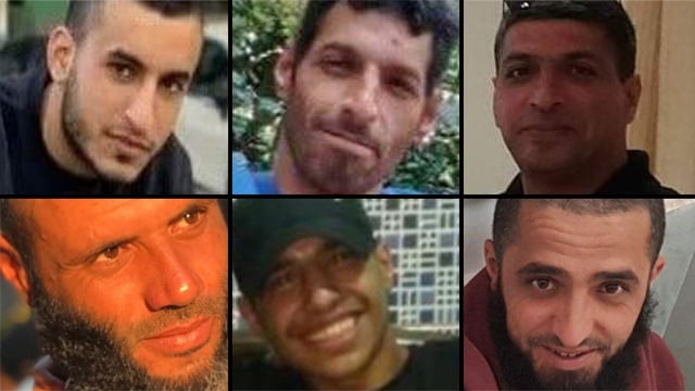 טארק (הראשון מימין למעלה) וחמשת הקורבנות ממשפחתו     