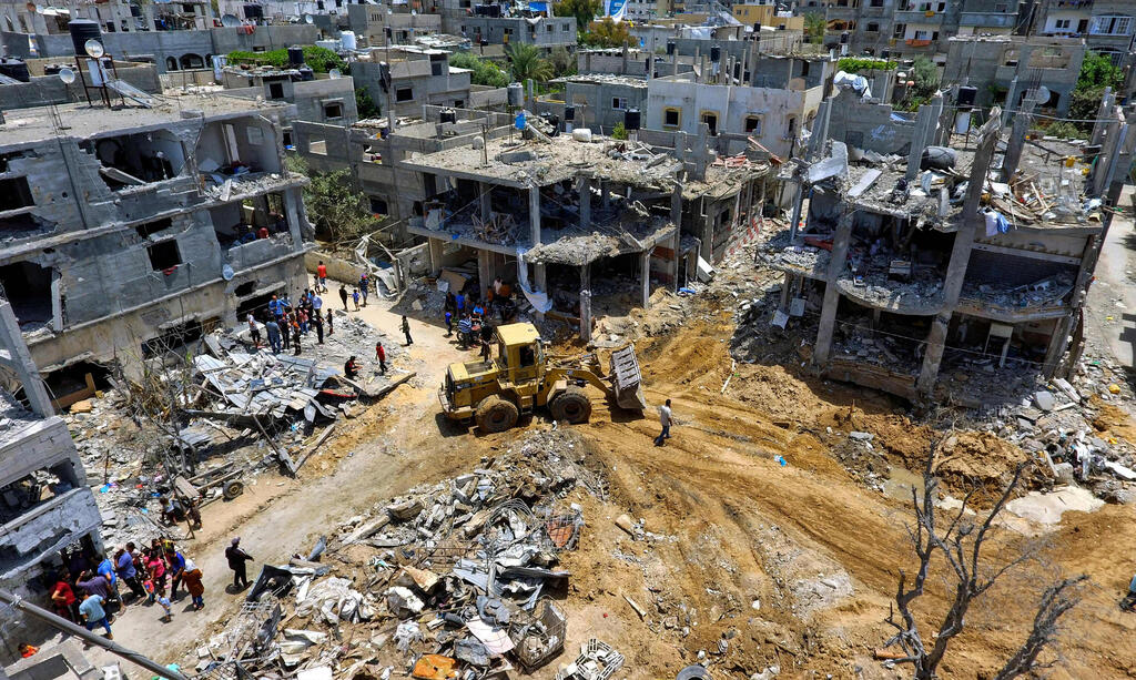 צילום: AFP ההרס בעזה לאחר הפסקת האש