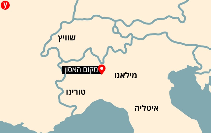 זירת אסון רכבל הרי אלפים איטליה התרסקות