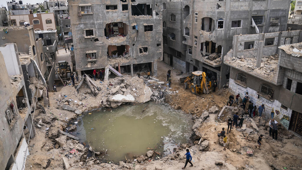 Damage from Israeli strikes in Gaza (Photo: AP) הריסות בעזה