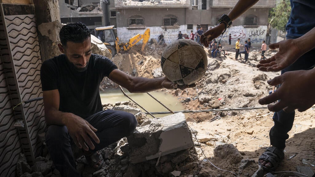 The al Masri home in Gaza after its was destroyed during Israeli strikes on the strip in the recent outbreak of fighting earlier this month 