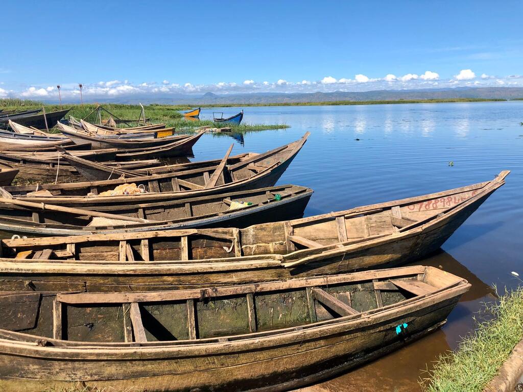 הנילוס האדיר - מקור פרנסה לכפרי דייגים קטנים. 